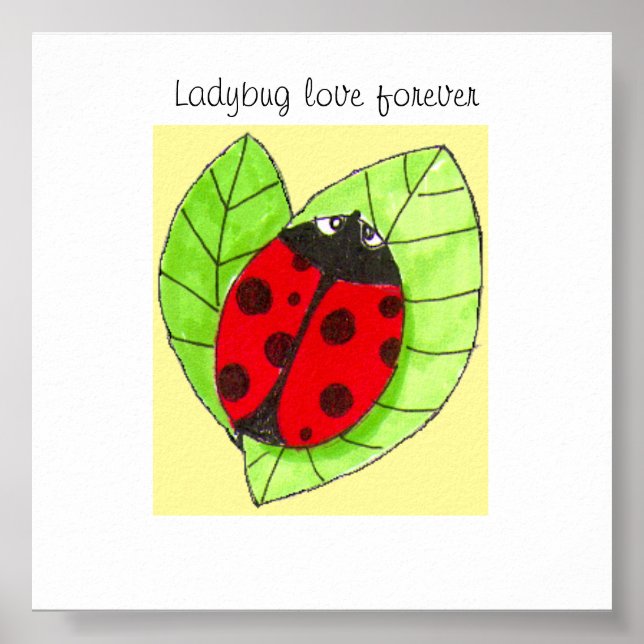 Pôster Ladybug Love Forever (Frente)
