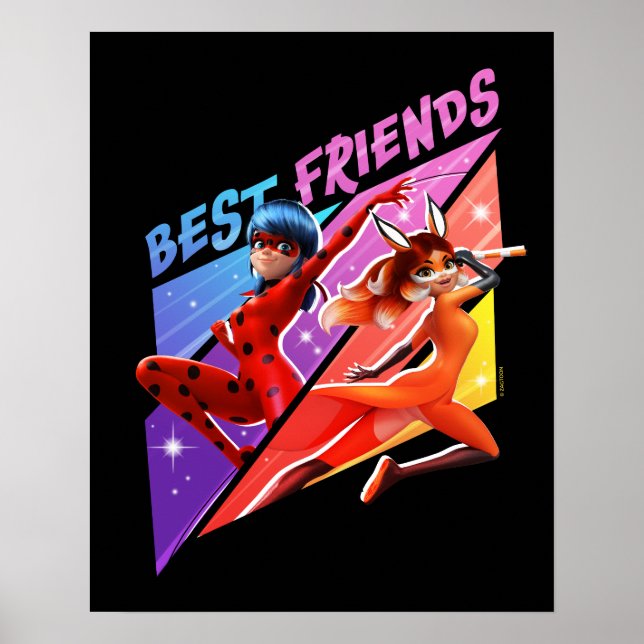 Poster Ladybug & Rena Rouge | Melhores Amigos (Frente)