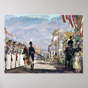 Poster Lafayette e a guarda nacional por Ken Riley