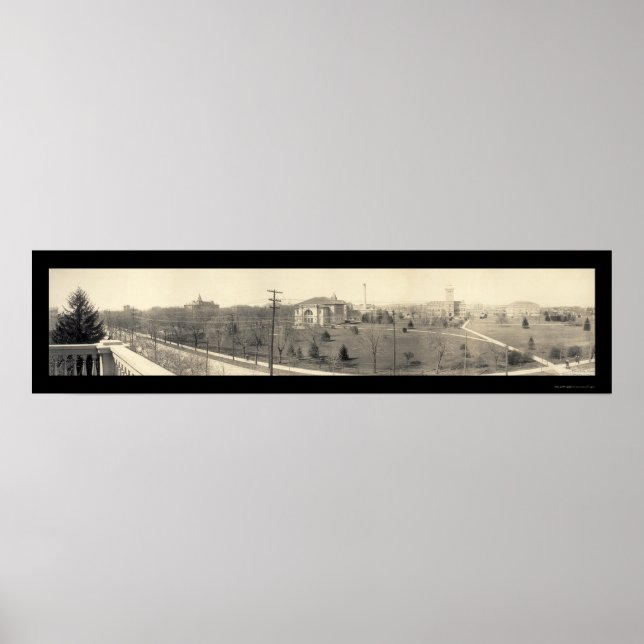 Poster Lafayette IN Purdue Foto 1910 (Frente)