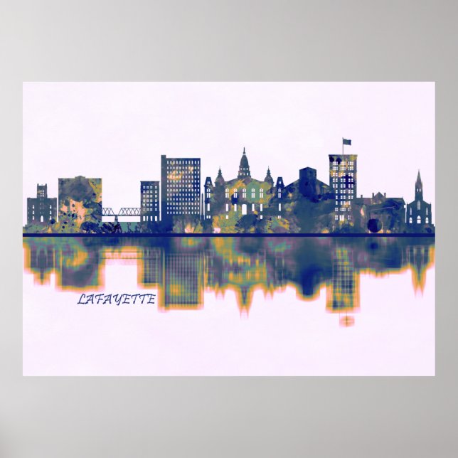 Poster Lafayette Skyline (Frente)