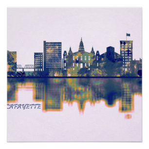 Pôster Lafayette Skyline