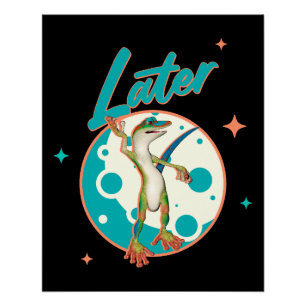 Pôster Lagartixa Engraçada Depois
