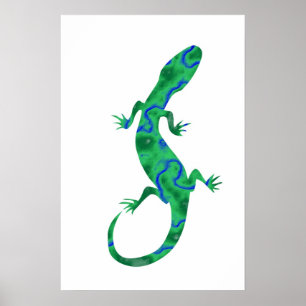 Poster Lagartixa Verde
