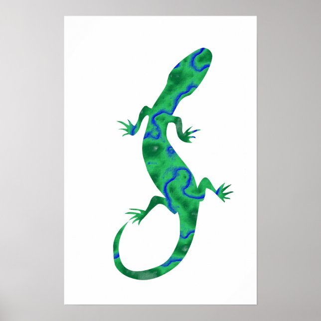 Poster Lagartixa Verde (Frente)