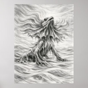 Poster Lagarto com Babado Calor do Deserto Arte