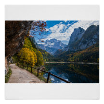 Lago Alpina Mountain Lake Gosausee, Áustria