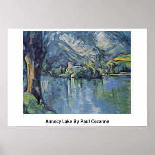Poster Lago Annecy por Paul Cezanne