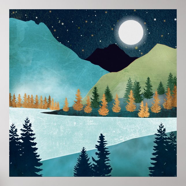 Poster Lago ao Luar (Frente)