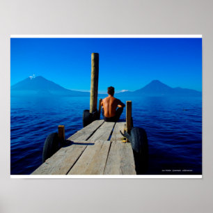 Poster Lago Atitlán, Guatemala
