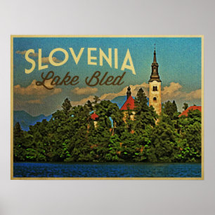 Poster Lago Bled Eslovênia
