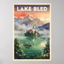 Lago Bled Eslovênia Viagem Antiga