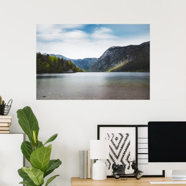 Poster Lago Bohinj, Eslovênia (Escritório em casa)