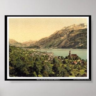 Pôster Lago Brienz, Bernese Oberland, suiça