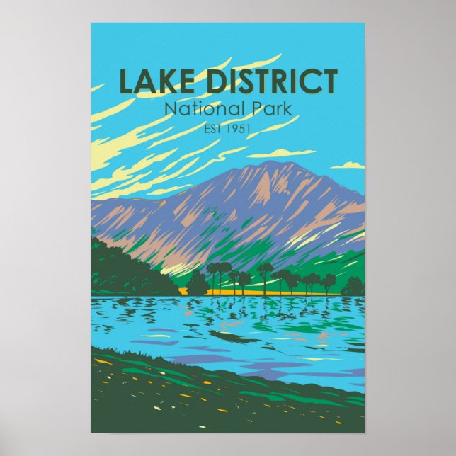 Poster Lago Buttermere (Frente)