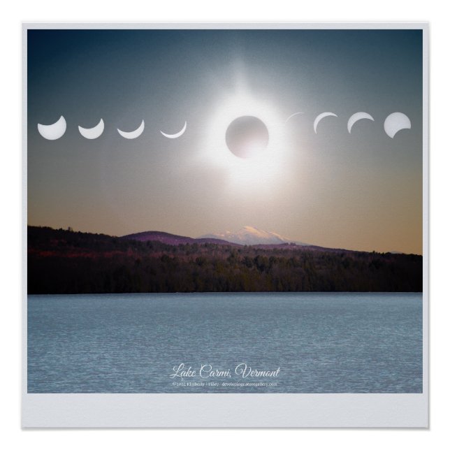 Pôster Lago Carmi, Vermont (Frente)