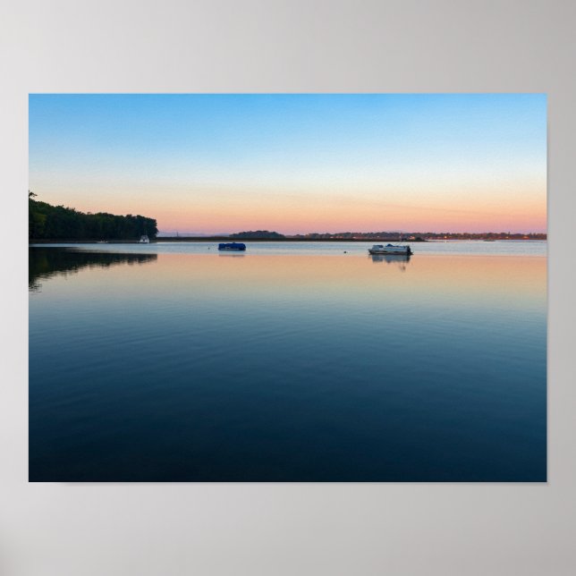 Poster lago champlain sunrise na baía de santos albans (Frente)
