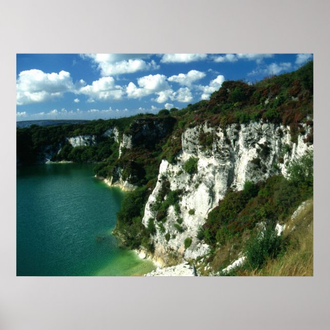 Poster Lago Clay em Cornwall (Frente)