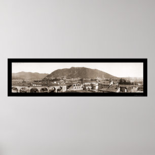 Poster Lago Como, foto 1910 de Italia