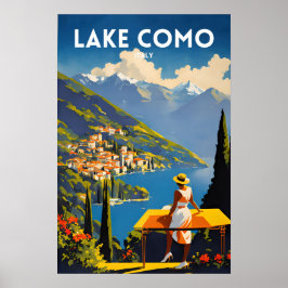 Poster Lago Como Itália