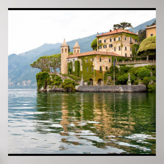 Pôster Lago Como na Itália