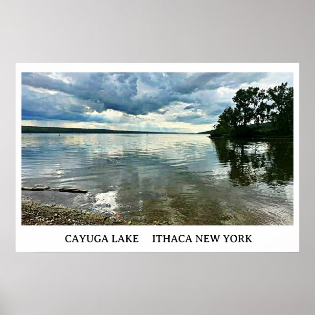 POSTER LAGO DE CAYUGA DOS LAKES DEDO (Frente)