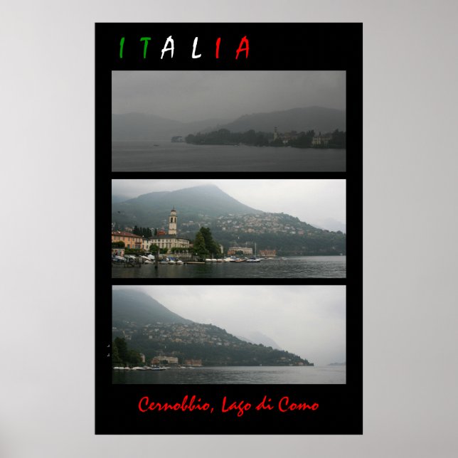 Poster Lago de Como (Frente)