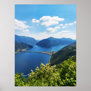 Poster Lago de Lugano