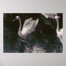 Poster Lago dos Cisnes ao Luar