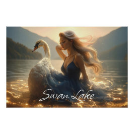 PÔSTER LAGO DOS CISNES - BALÉ & DANÇA -