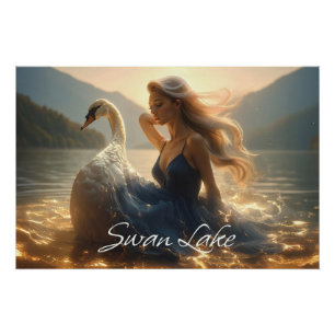 PÔSTER LAGO DOS CISNES - BALÉ & DANÇA -