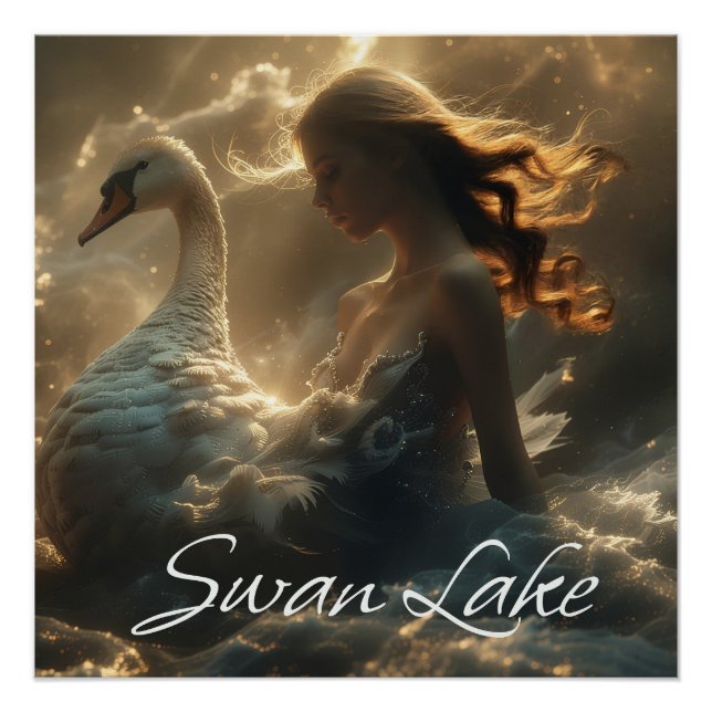 PÔSTER LAGO DOS CISNES - BALLET & DANÇA - (Frente)
