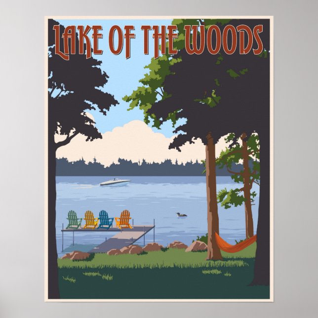 Poster Lago dos Woods (Frente)