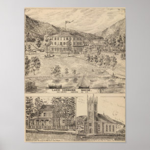 Pôster Lago Dunmore House em Salisbury