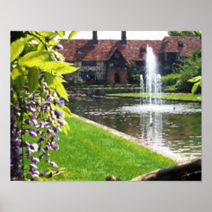 Pôster Lago e fonte na RHS Wisley