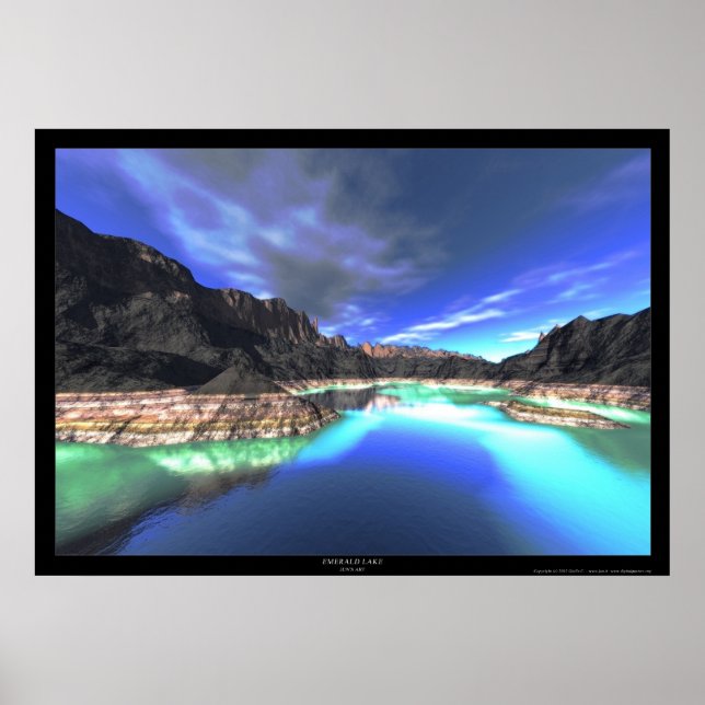 Poster Lago Emerald (Frente)