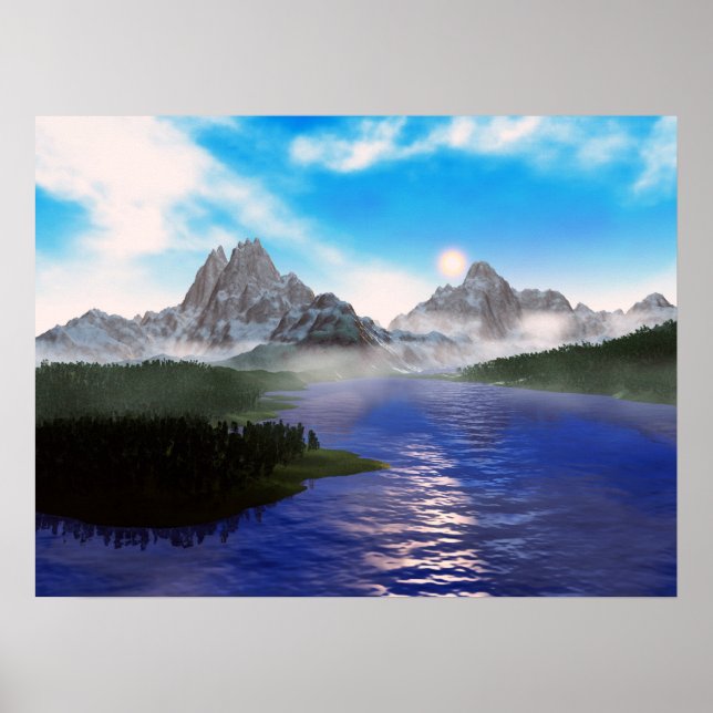 Poster lago espelho (Frente)