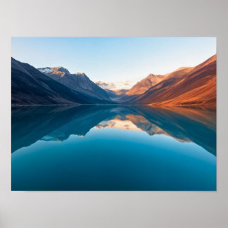 Poster Lago Espelho nas Montanhas