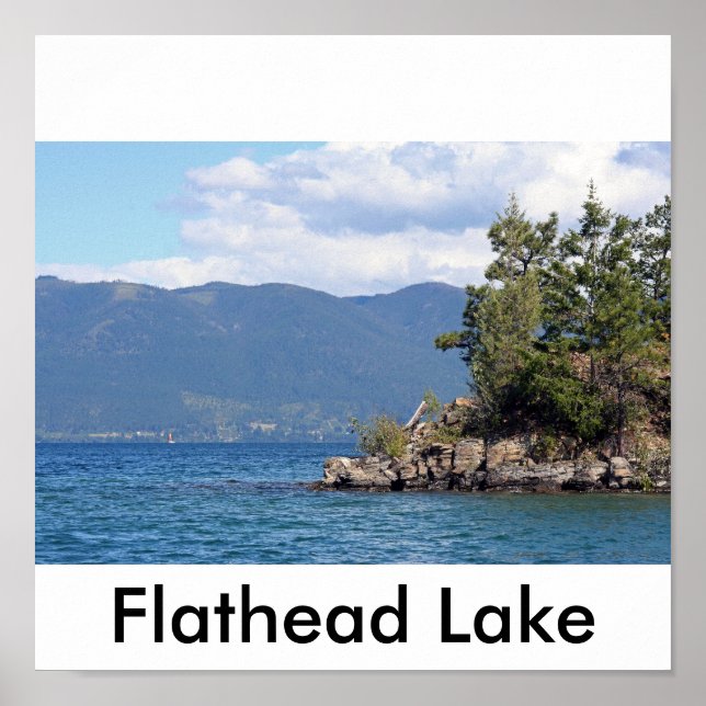 Pôster Lago Flathead (Frente)