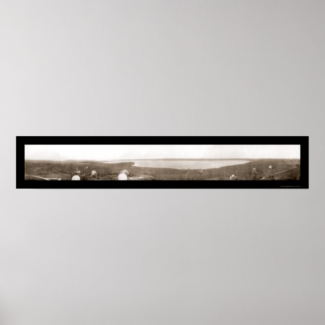 Pôster Lago Genebra WI Yerkes Foto 1910 (Frente)