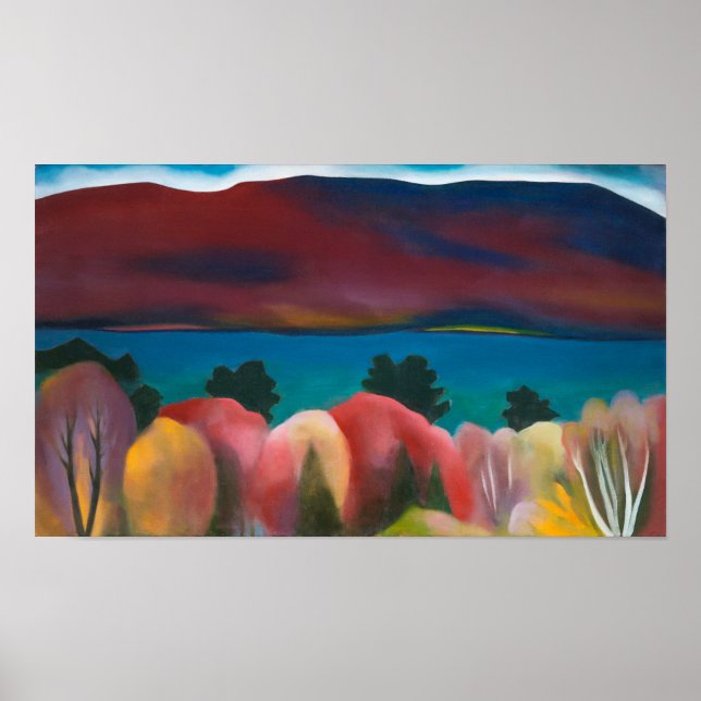 Poster Lago George, outono | Georgia O'Keeffe | (Frente)