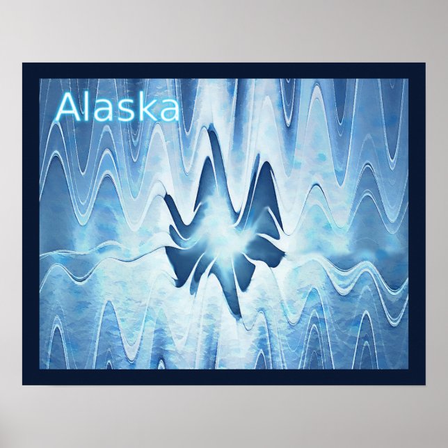 Poster Lago Glacial - Alasca (Frente)