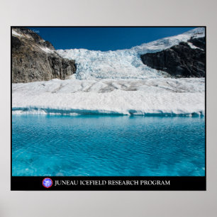 Pôster Lago glacial super abaixo do Vaughn Lewis Icefall