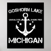 lago Goshorn Michigan pesca engraçada acampamento
