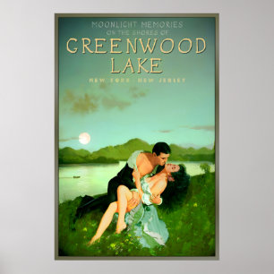 Poster Lago Greenwood Nova York Nova Jersey Luar