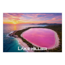 PÔSTER LAGO HILLIER - AUSTRÁLIA