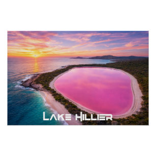 PÔSTER LAGO HILLIER - AUSTRÁLIA