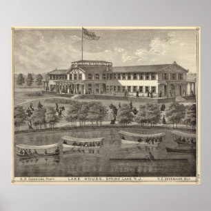 Poster Lago House, Primavera Lake, NJ