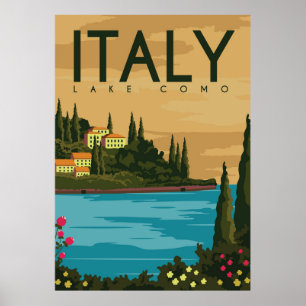 Poster Lago Itália Como