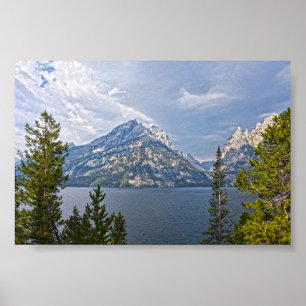 Poster Lago Jenny no Parque Nacional Grand Teton, Wyoming